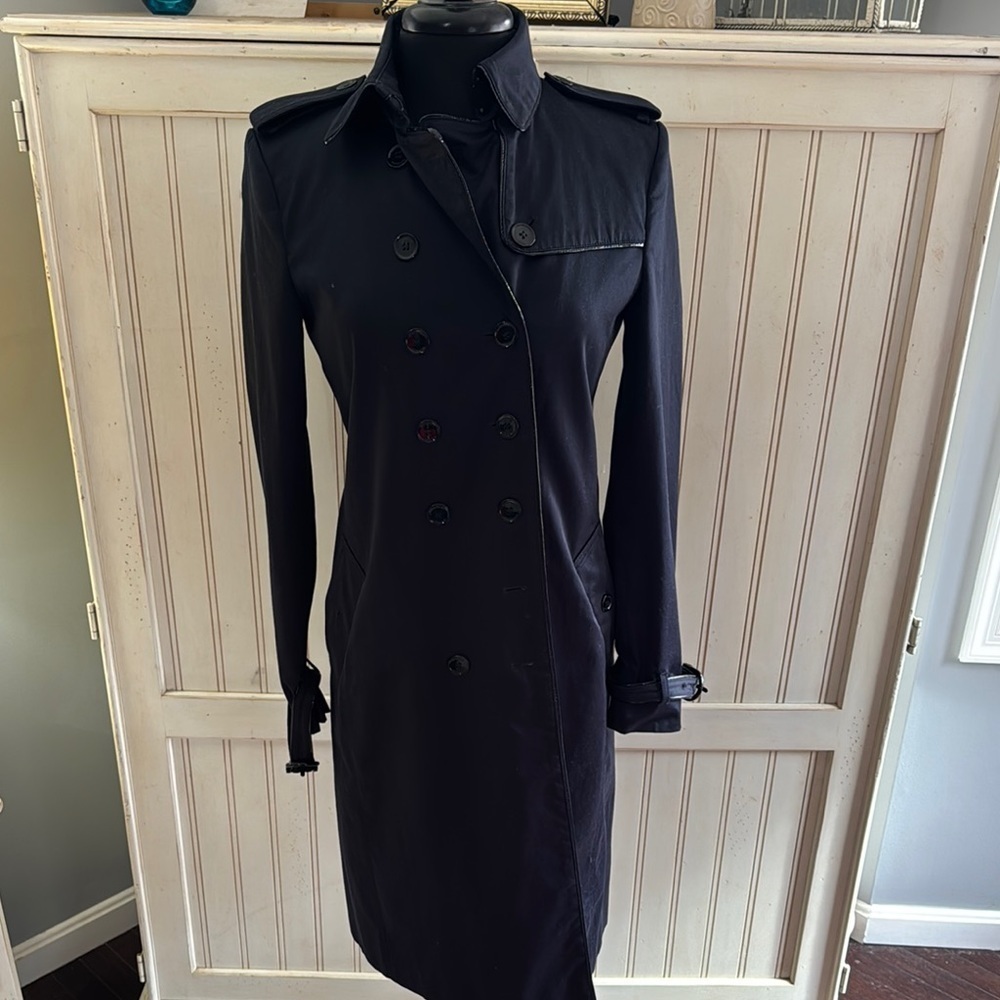 Burberry  Women's Timeless & Classic Midnight Double-Breasted Trench Coat - Picture 2 of 16